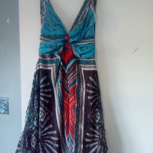 2 /15.00 Native inspired pattern dress